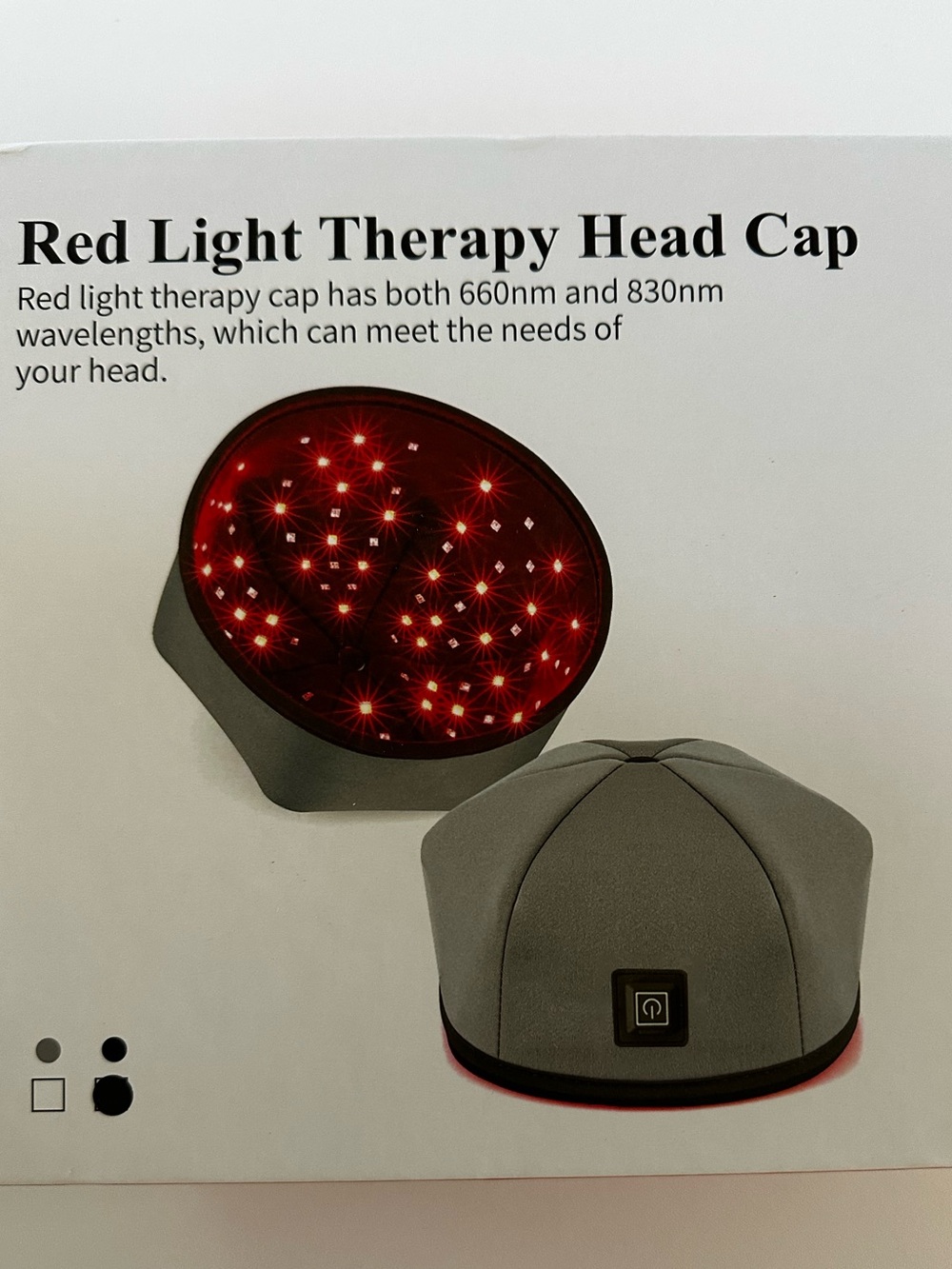 NEW Red Light Therapy Head Cap LED Hair & Scalp Device 660nm 830nm